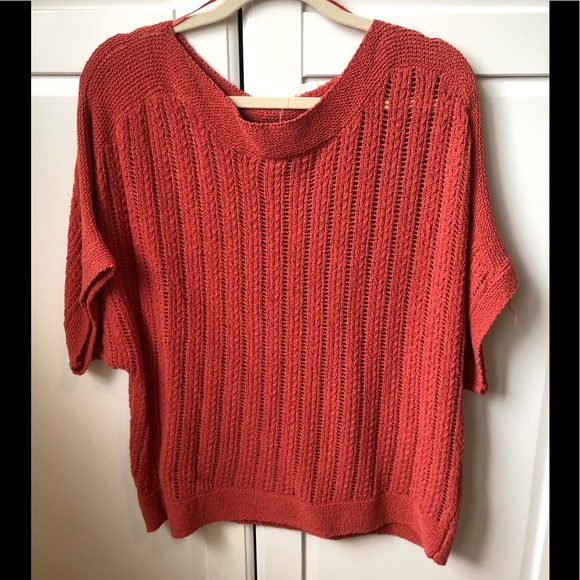 NWT Cynthia Rowley Burnt Orange Sweater - Picture 3 of 8